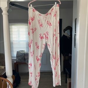 Soma Pink Flamingo Print Pajama Pants